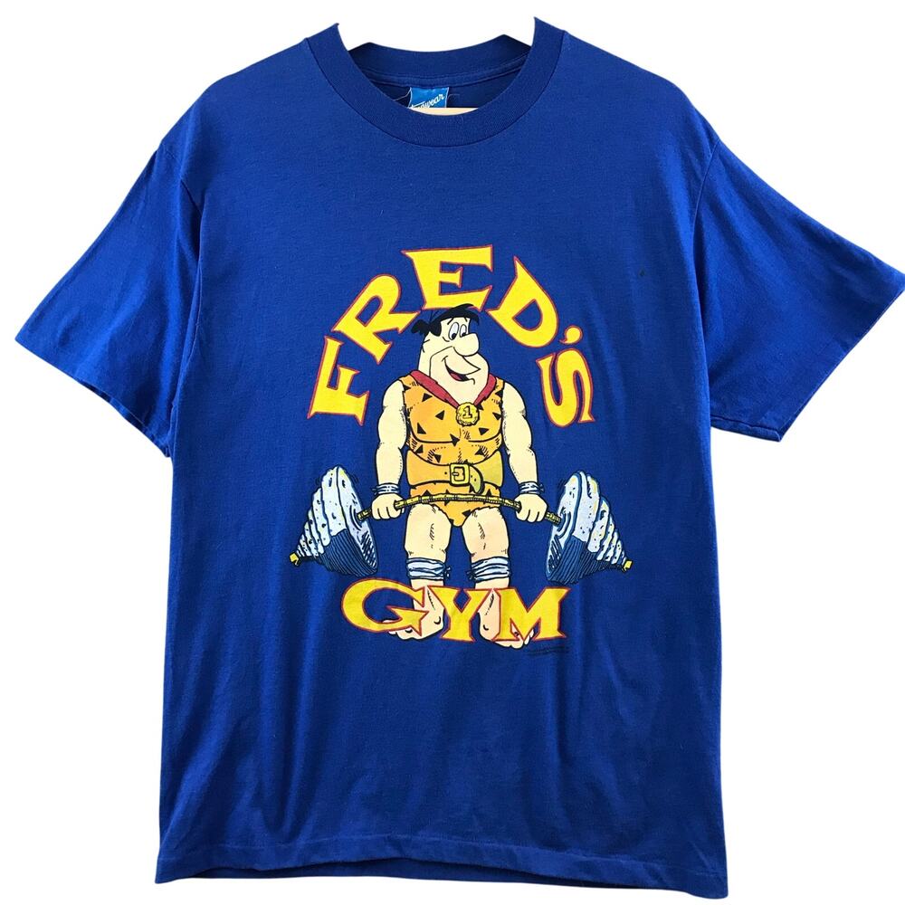 Vintage  The Flinstones Fred’s Gym T Shirt‎ XL Cartoon Network